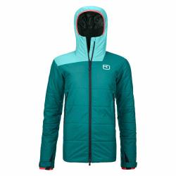 Bunda Ortovox Swisswool Zinal Jacket Women's Pacific Green